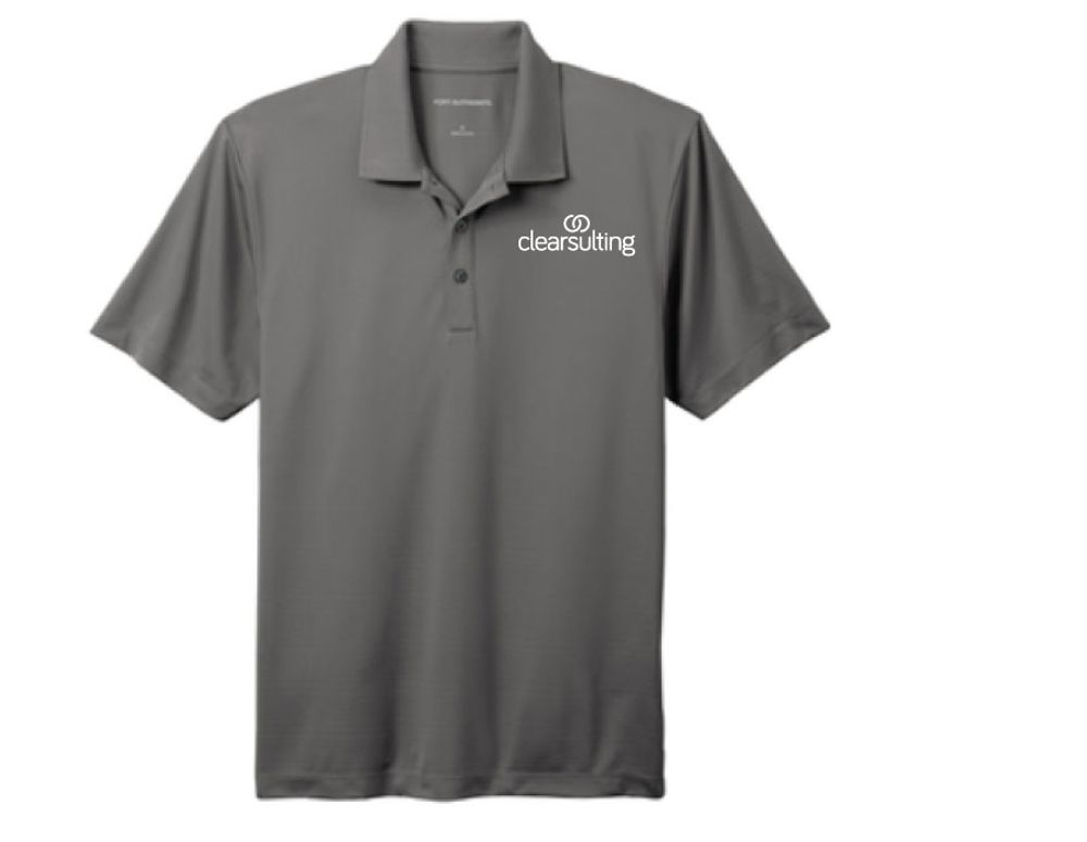 (Gray) Port Authority® Eclipse Stretch Polo